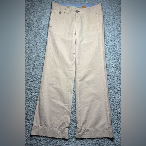Pilcro Pants Womens 26 Anthropologie Wide Leg Cotton Lightweight Minimalist BOHO - Picture 1 of 6
